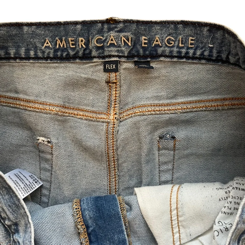 American Eagle Flex Mens Jeans 36x30 Medium Wash Blue Straight Leg Denim‎
